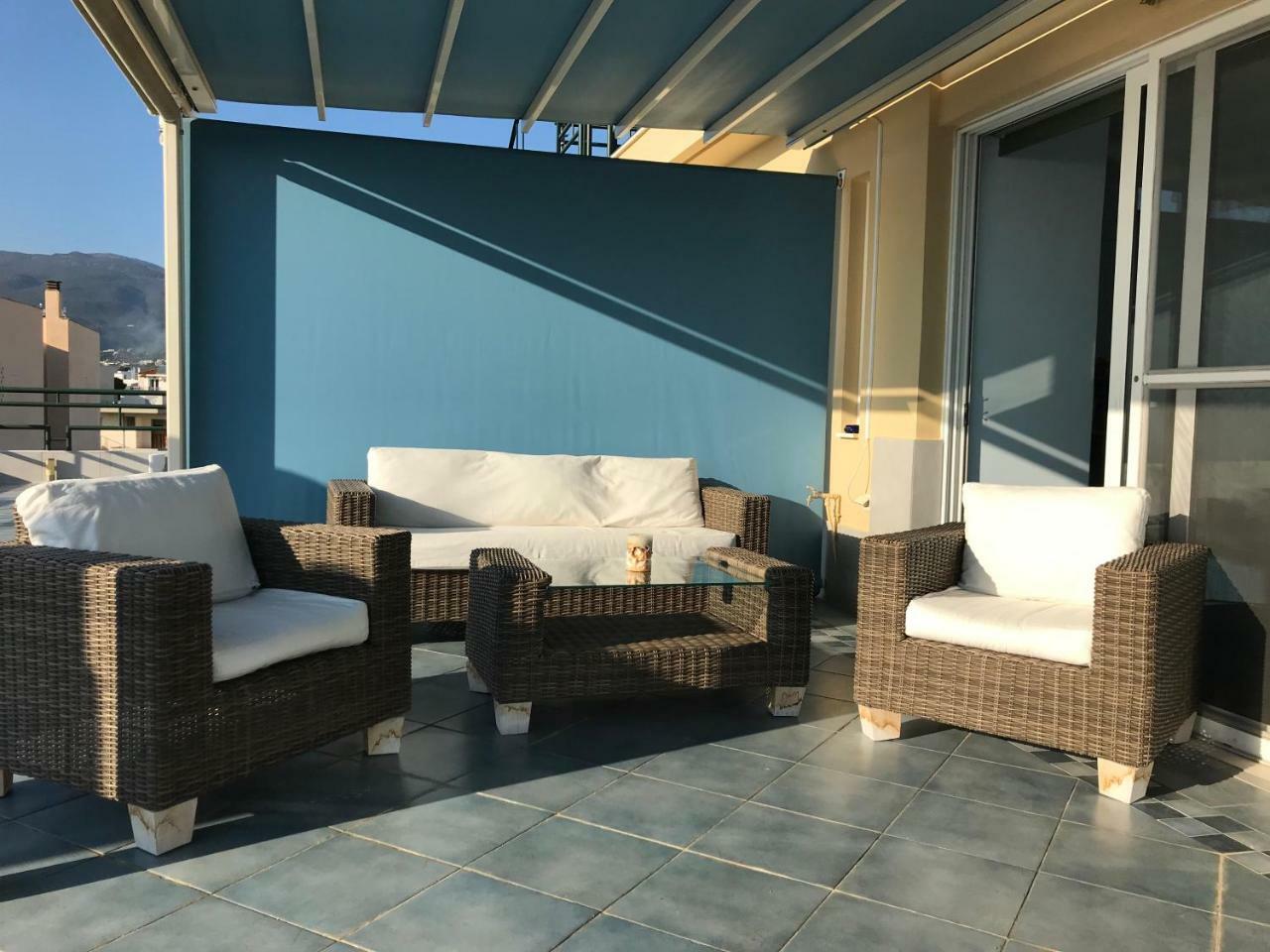 Tg Kalamata Beach Studio With Sea View Terrace Apartment Luaran gambar