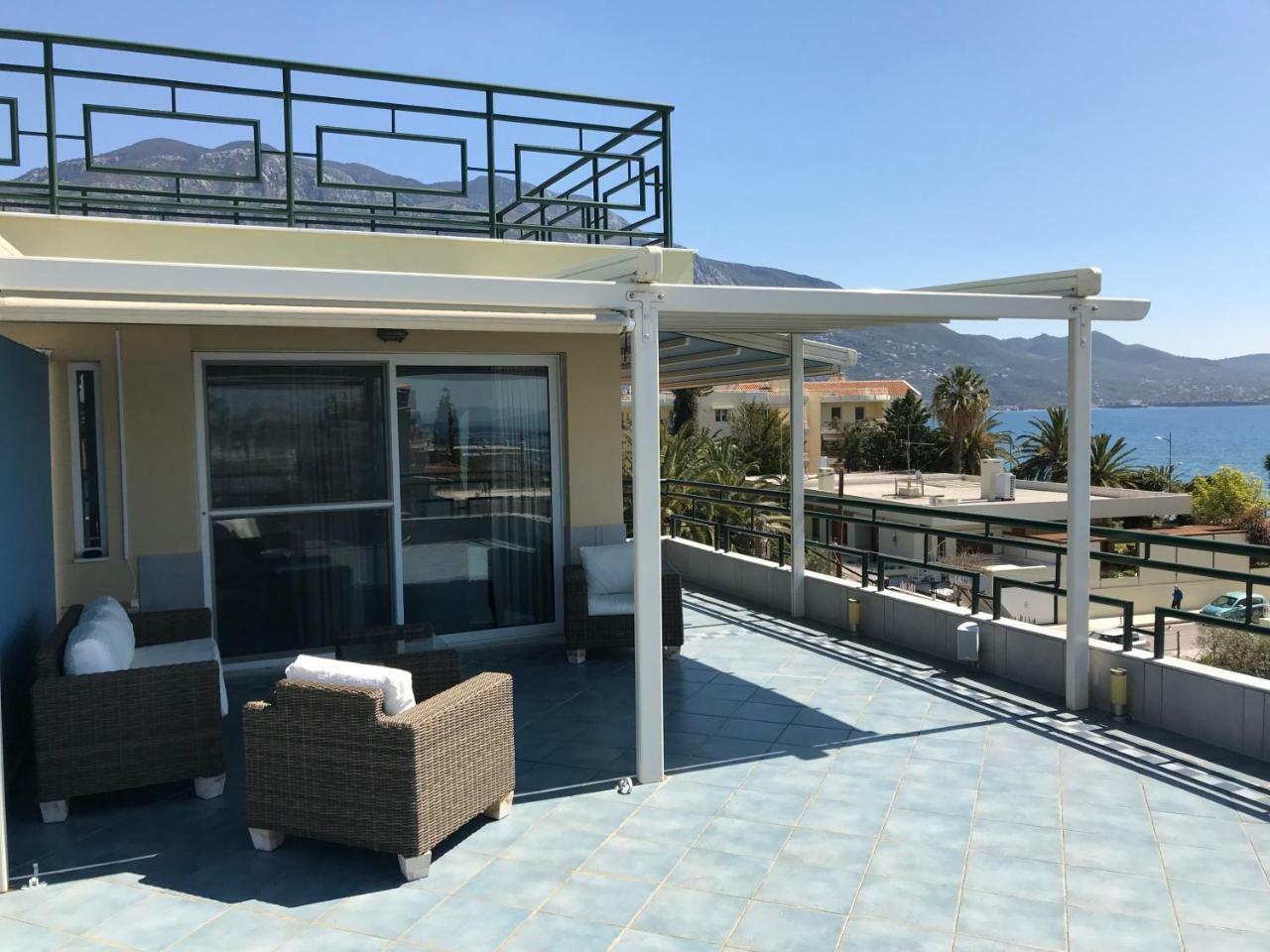 Tg Kalamata Beach Studio With Sea View Terrace Apartment Luaran gambar